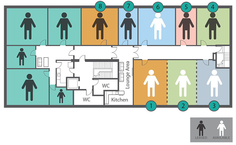 First floor offices-to-rent floor plan